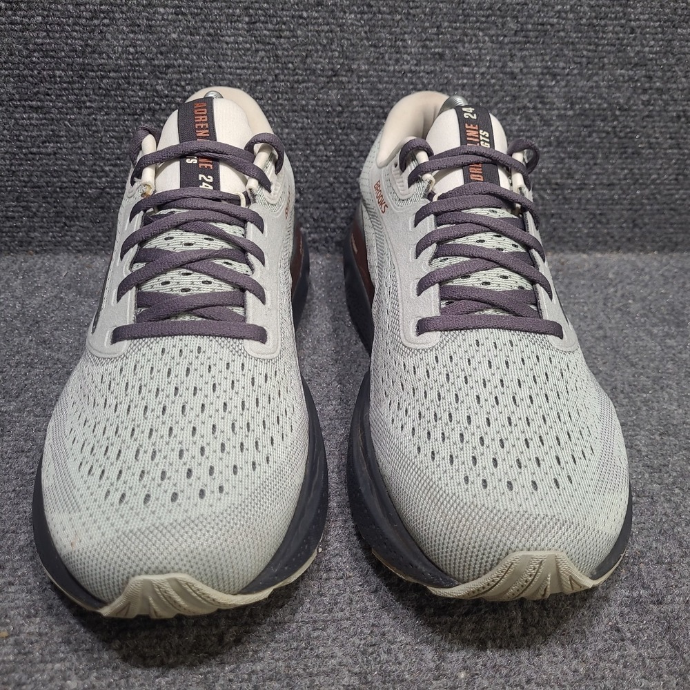 Brooks Adrenaline GTS 24 Womens Size 11 Green Black Running Shoes Sneakers - Picture 3 of 15